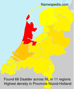 Surname Daalder in Netherlands Surname Daalder in Netherlands