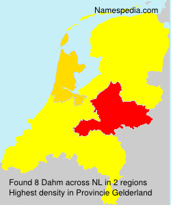 Surname Dahm in Netherlands Surname Dahm in Netherlands