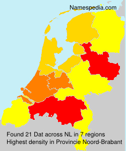Surname Dat in Netherlands Surname Dat in Netherlands