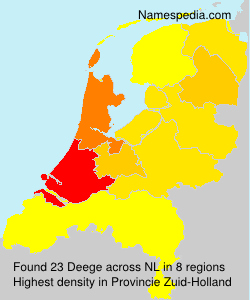 Surname Deege in Netherlands Surname Deege in Netherlands