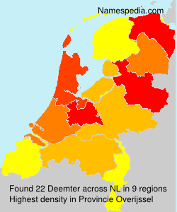 Surname Deemter in Netherlands Surname Deemter in Netherlands
