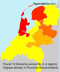 Surname Deinema in Netherlands Surname Deinema in Netherlands