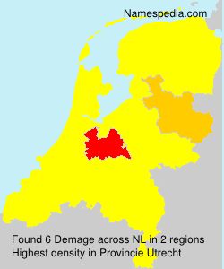 Surname Demage in Netherlands Surname Demage in Netherlands