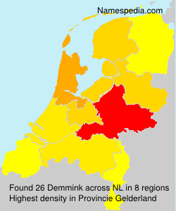 Surname Demmink in Netherlands Surname Demmink in Netherlands