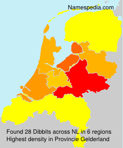 Surname Dibbits in Netherlands Surname Dibbits in Netherlands