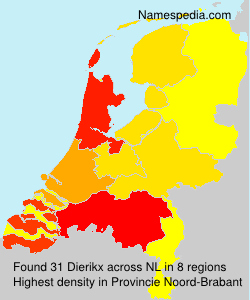 Surname Dierikx in Netherlands Surname Dierikx in Netherlands