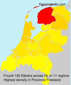 Surname Dijkstra in Netherlands Surname Dijkstra in Netherlands