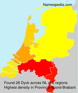 Surname Dyck in Netherlands Surname Dyck in Netherlands