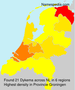 Surname Dykema in Netherlands Surname Dykema in Netherlands