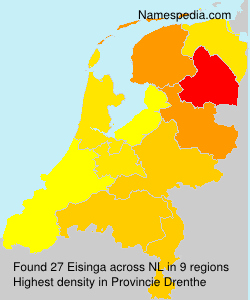 Surname Eisinga in Netherlands Surname Eisinga in Netherlands