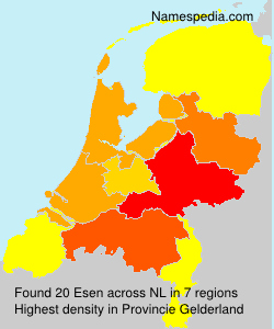Surname Esen in Netherlands Surname Esen in Netherlands