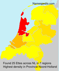 Surname Ettes in Netherlands