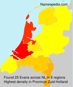 Familiennamen Evans - Netherlands