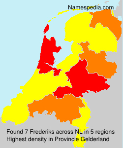 Surname Frederiks in Netherlands Surname Frederiks in Netherlands