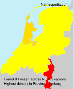 Surname Frissen in Netherlands Surname Frissen in Netherlands