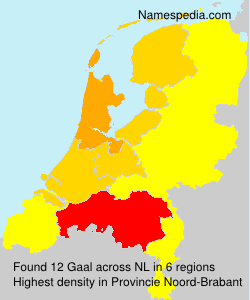 Surname Gaal in Netherlands Surname Gaal in Netherlands