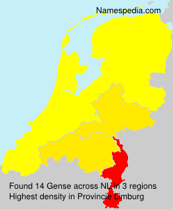 Surname Gense in Netherlands Surname Gense in Netherlands