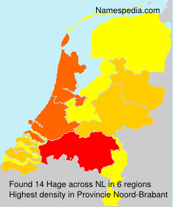 Surname Hage in Netherlands Surname Hage in Netherlands