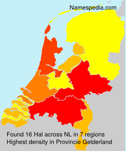 Surname Hal in Netherlands Surname Hal in Netherlands