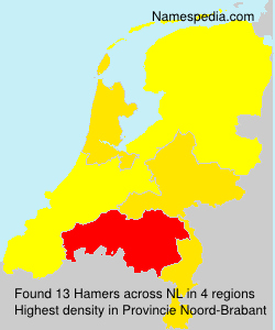 Surname Hamers in Netherlands