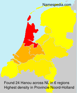 Surname Hanou in Netherlands Surname Hanou in Netherlands
