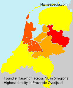 Surname Haselhoff in Netherlands Surname Haselhoff in Netherlands