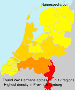 Surname Hermans in Netherlands Surname Hermans in Netherlands