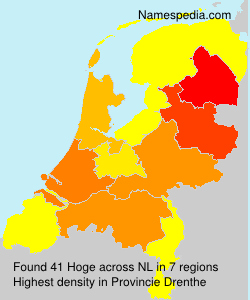 Surname Hoge in Netherlands Surname Hoge in Netherlands