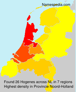 Surname Hogenes in Netherlands Surname Hogenes in Netherlands