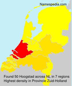 Surname Hoogstad in Netherlands