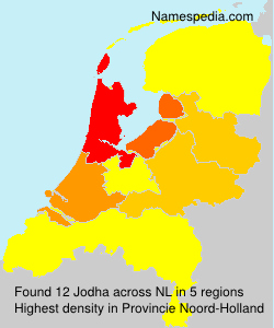 Surname Jodha in Netherlands Surname Jodha in Netherlands