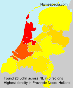 Familiennamen John - Netherlands