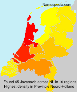 Surname Jovanovic in Netherlands Surname Jovanovic in Netherlands