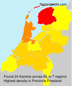 Surname Kamma in Netherlands Surname Kamma in Netherlands