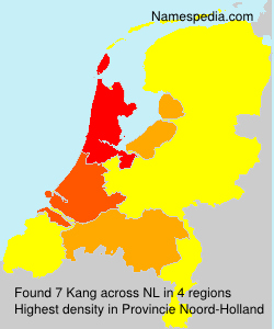 Surname Kang in Netherlands Surname Kang in Netherlands