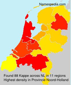 Surname Kappe in Netherlands Surname Kappe in Netherlands
