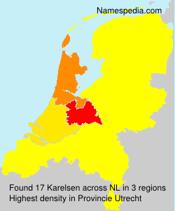 Surname Karelsen in Netherlands