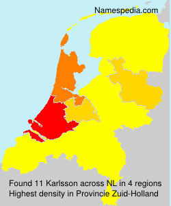 Surname Karlsson in Netherlands Surname Karlsson in Netherlands
