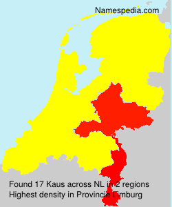 Surname Kaus in Netherlands Surname Kaus in Netherlands