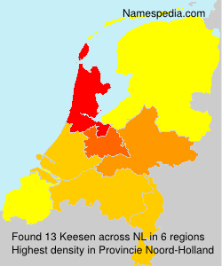 Surname Keesen in Netherlands Surname Keesen in Netherlands