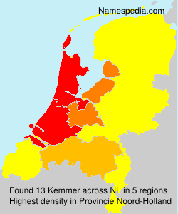 Surname Kemmer in Netherlands Surname Kemmer in Netherlands