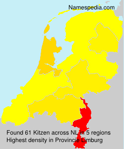Surname Kitzen in Netherlands Surname Kitzen in Netherlands