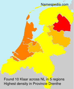Surname Klaar in Netherlands Surname Klaar in Netherlands