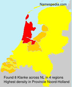 Surname Klanke in Netherlands Surname Klanke in Netherlands