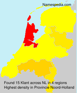 Surname Klant in Netherlands Surname Klant in Netherlands