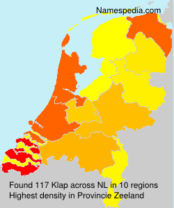 Surname Klap in Netherlands Surname Klap in Netherlands