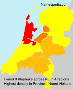 Surname Klaphake in Netherlands