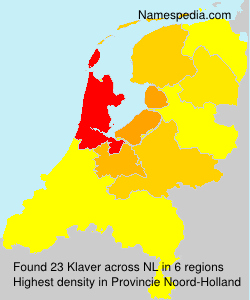 Surname Klaver in Netherlands Surname Klaver in Netherlands