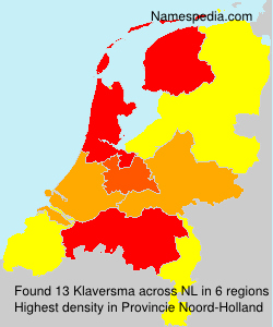 Surname Klaversma in Netherlands Surname Klaversma in Netherlands
