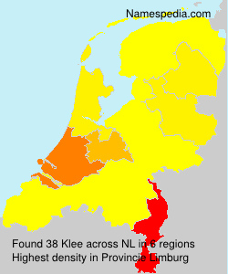 Surname Klee in Netherlands